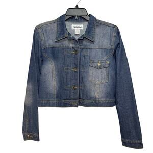 Women’s Cropped Denim Jacket. Size M